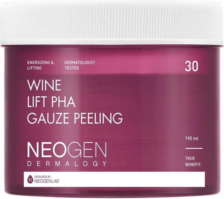 Neogen Dermalogy DERMALOGY by NEOGENLAB Wine Lift PHA Gaze Peeling Pads - Exfoliating Revitalizing Firming with AHA (Reinigungspeeling)