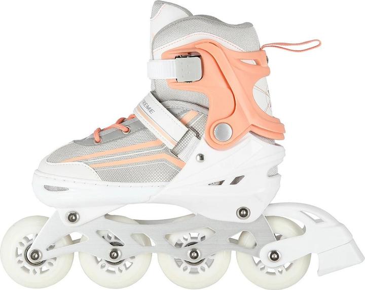 Actual product image Nils NH18190 2in1 WHITE AND PINK SIZE M. L(39-43) INLINE SKATES WITH DIMENSION. TUL. ICE HOCKEY EXTR (39, 40, 41, 42, 43)
