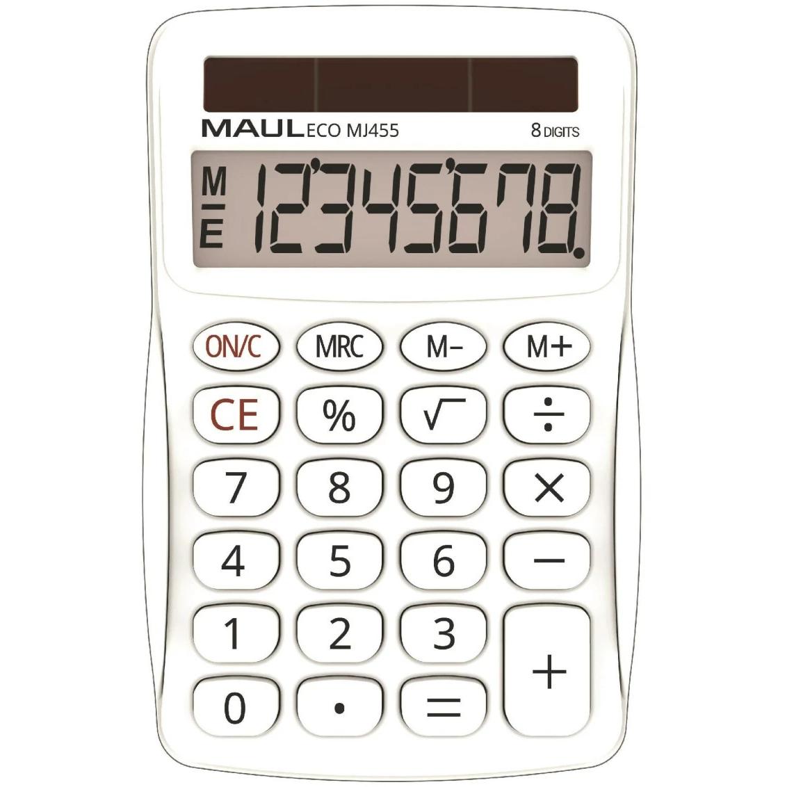 Thumbnail - Maul, Taschenrechner, Tischrechner Solar ECO MJ 455 weiss (Solarzellen)