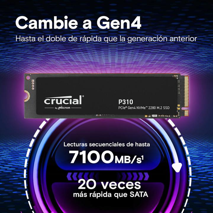 Image du produit Crucial P310 (4000 Go, M.2 2280)