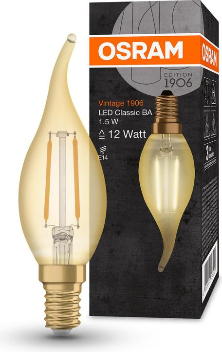 Produktbild Osram Vintage 1906 Led Classic B (E14, 1.50 W, 120 lm, 1 x, G)