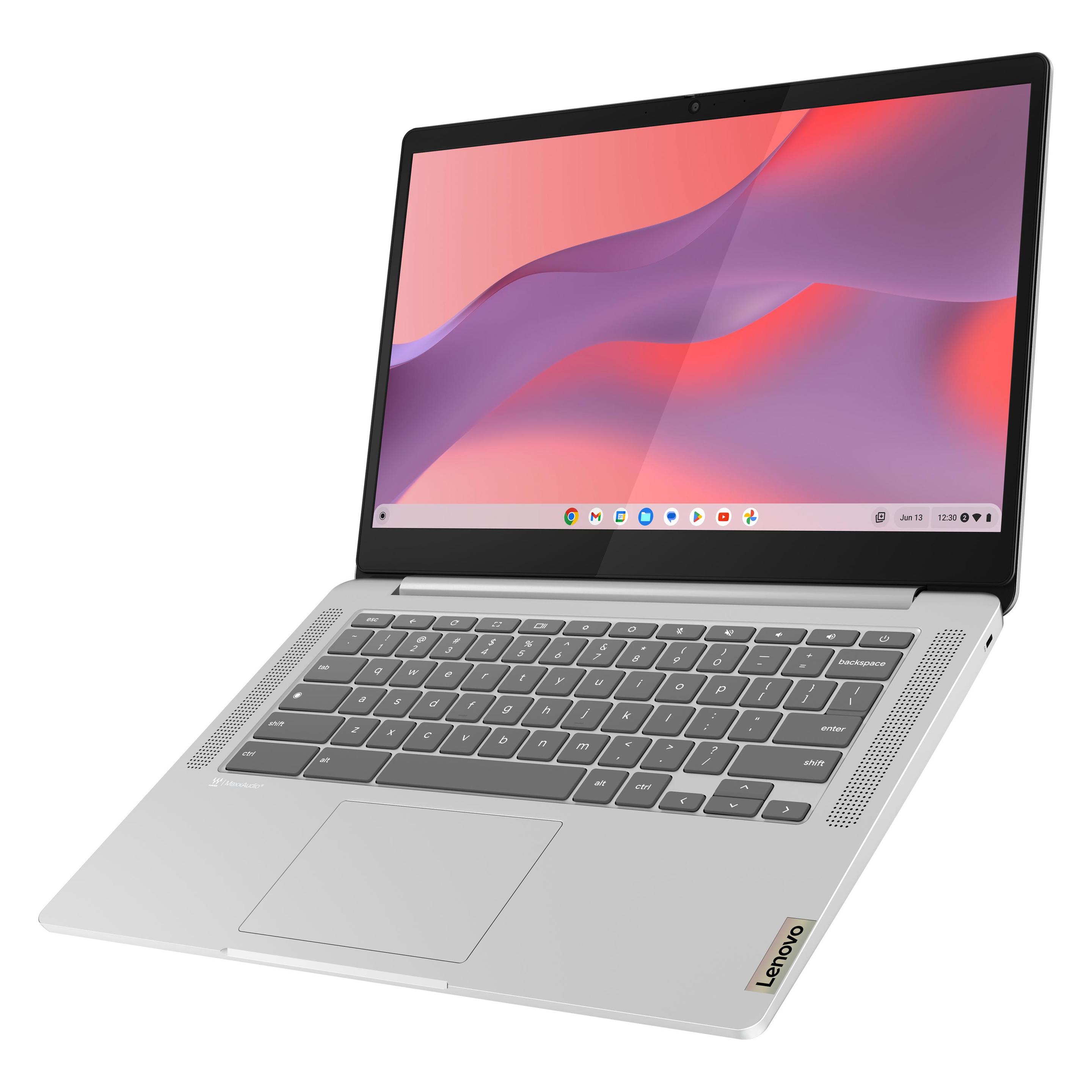 Lenovo IdeaPad Slim 3 (14", 4 GB, DE, MediaTek Kompanio 520), Notebook, Grau