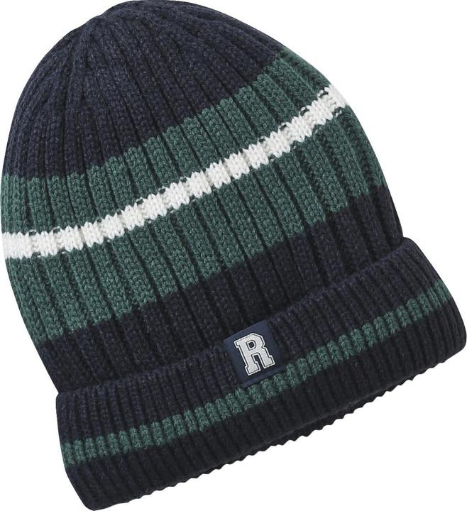 Actual product image Vertbaudet Jungen College-Mütze mit Streifen und Label (104, 116)