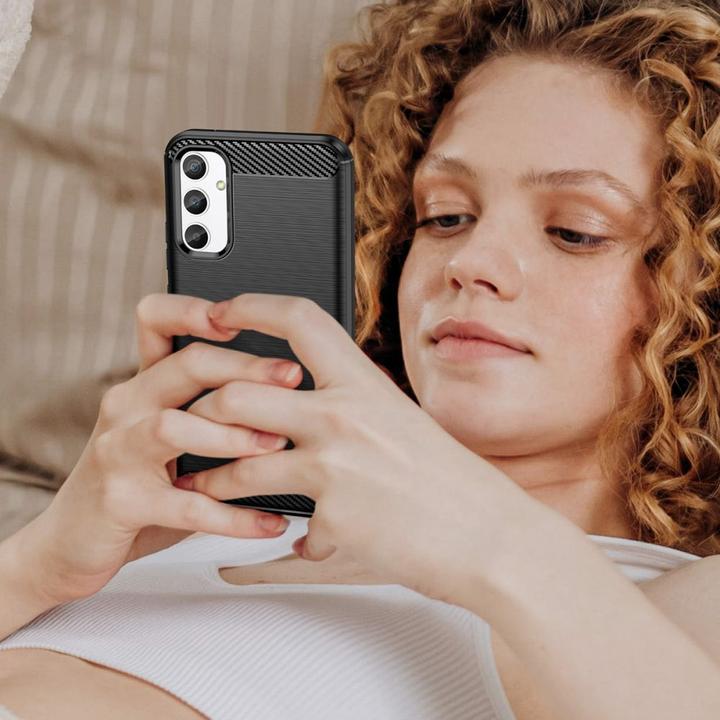 Immagine prodotto Hurtel Custodia in carbonio per Realme 10 Pro custodia in silicone flessibile in carbonio nero (Realme 10 Pro)