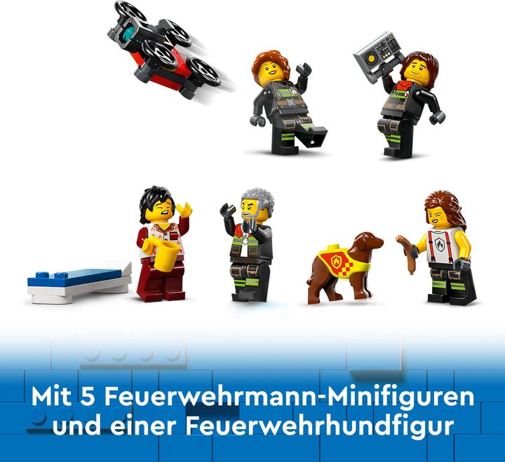 Image du produit LEGO 60414 Caserne de pompiers avec véhicule à échelle pivotante (60414, LEGO City)