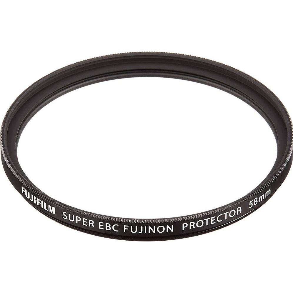 Fujifilm Schutzfilter PRF-58 (58 mm, Schutzfilter, 58 mm), Objektivfilter, Schwarz