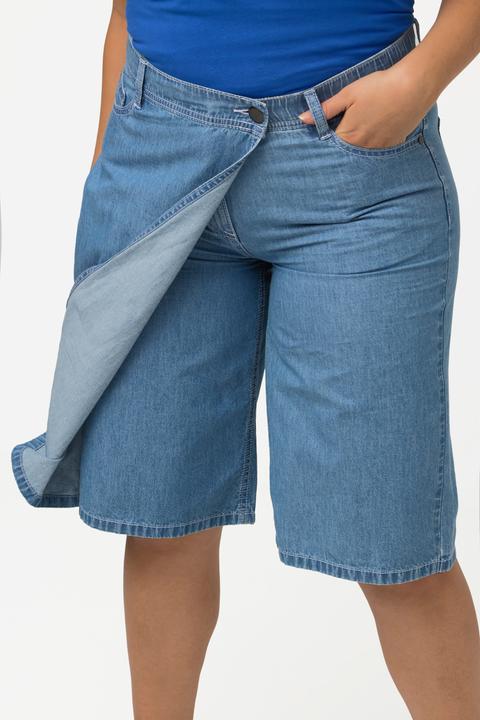 Produktbild Ulla Popken Denim-Skort Mary, 5-Pocket-Style, Elastikbund (56)