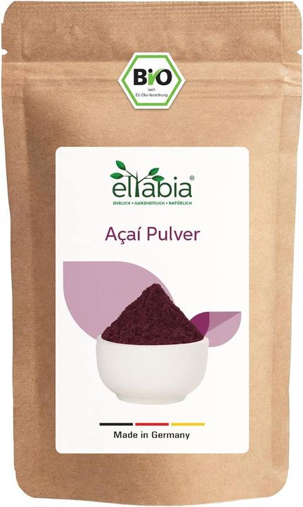 Actual product image Eltabia Organic acai powder in freeze-dried raw food quality | 100% pure without additives and vegan (Powder, 100 g)