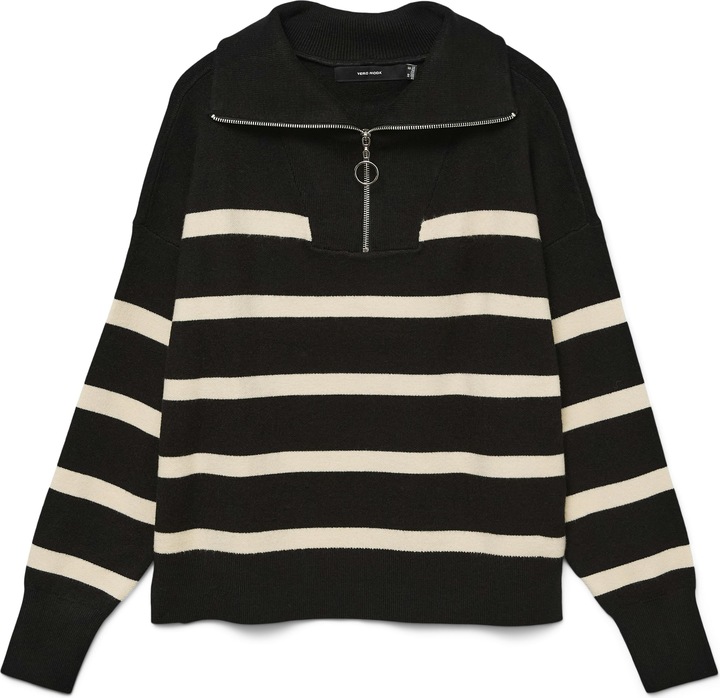 Vero Moda High Neck Reissverschluss Bluse (S)