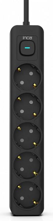 Actual product image Inca Socket strip IPW-44SY 5 sockets, LED Anz. Black 1.5m (5x, 1.50 m)