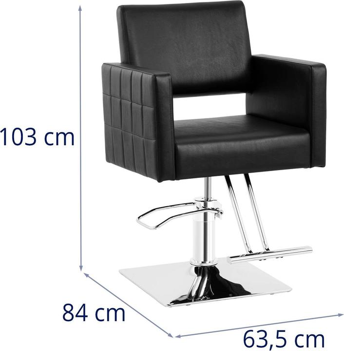 Actual product image Physa Ribbleton Salon Chair with Footrest - seat height 45 - 55 cm - 150 kg - black