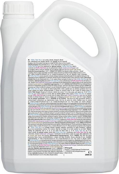 Produktbild ProPlus Toilettenflüssigkeit, Fäkalientankzusatz blau