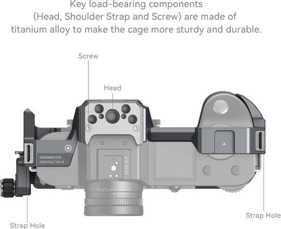 Produktbild SmallRig Cage für Leica SL2/SL2-S, Detailfarbe: Schwarz (Cage)