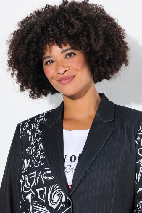 Image du produit Angel of Style Blazer, oversized, Nadelstreifen, Metallic-Print (52)