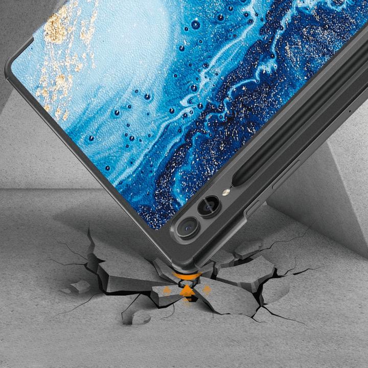 Actual product image Cover-Discount Galaxy Tab S9+ - Tri-fold Smart Case Sea Wave (Galaxy Tab S9+, Galaxy Tab S10+)