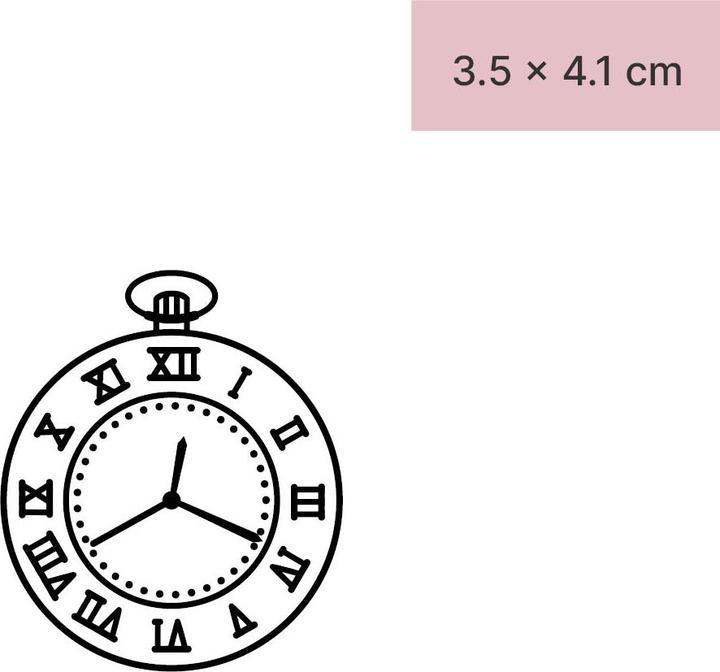 Actual product image minink Temporary tattoo - pocket watch