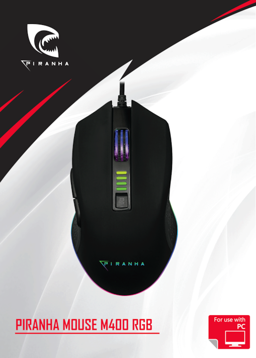 Actual product image Piranha Mouse M400 RGB (Cable)