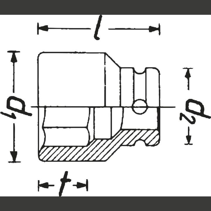 Actual product image HAZET 6-point socket spanner insert (24 mm)