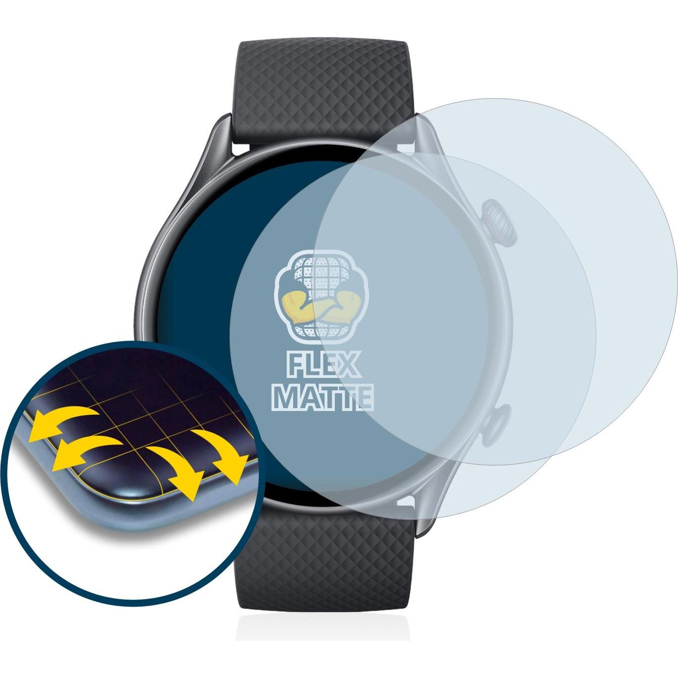 Thumbnail - BROTECT Full-Cover Displayschutz Matt, Smartwatch Schutzfolie, Grau