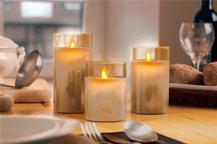 Productafbeelding Goobay LED kaarsen van echte was, set van 3 (3 x)