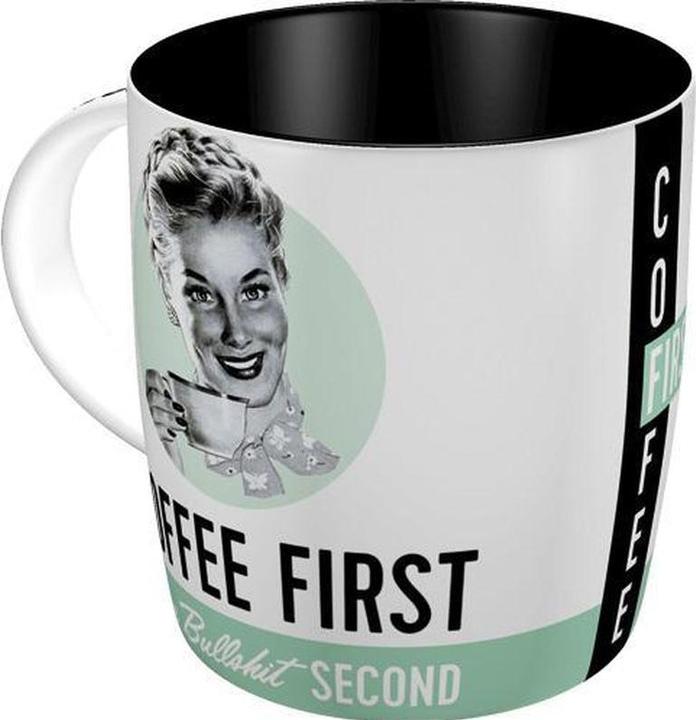 Actual product image Nostalgic-Art Merchandising Coffee First (330 ml, 1x)