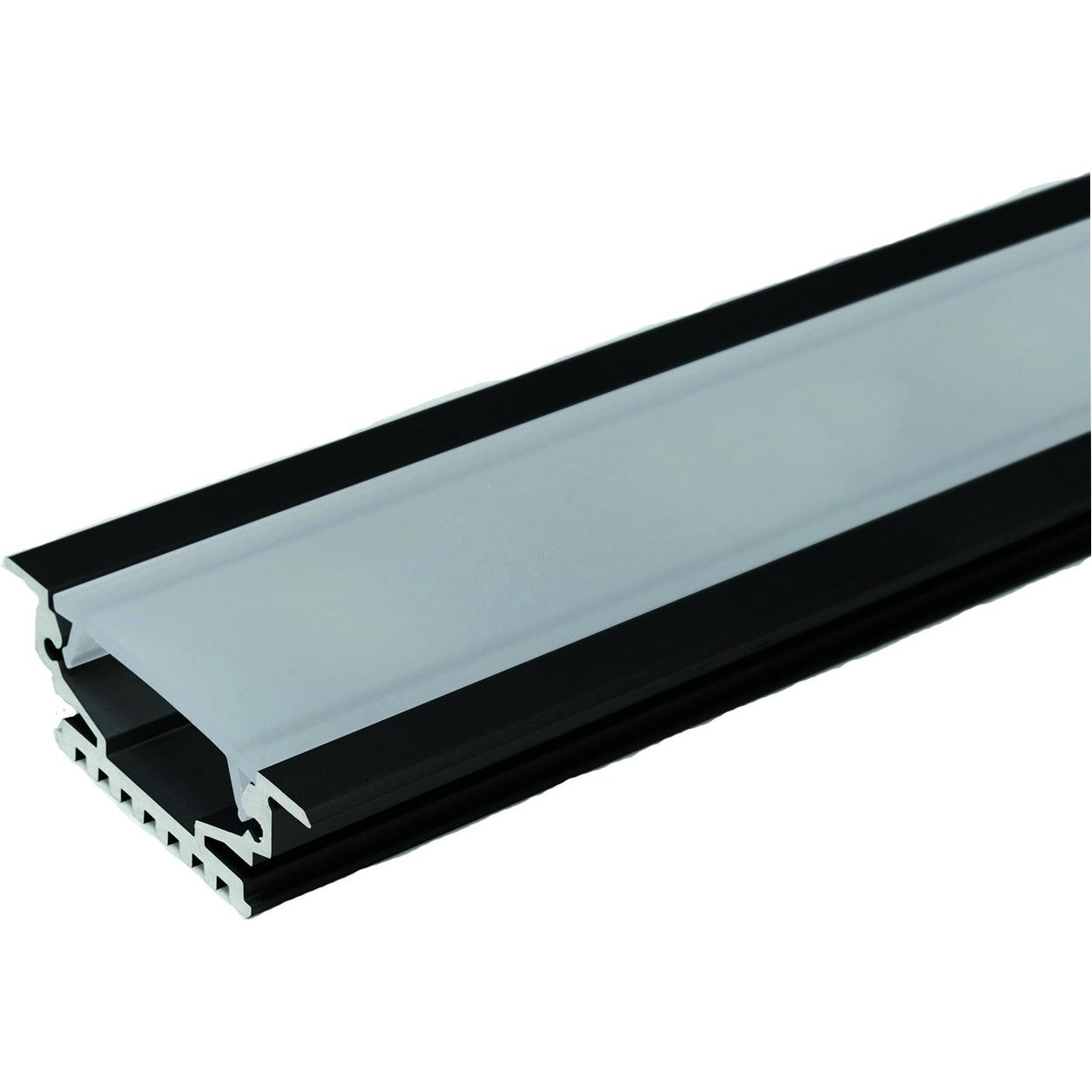 L&S, Profil + Stange, LED Einbauprofile Manila Plus ohne Lichtblende