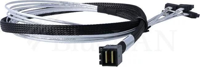 Produktbild BlueLAN internes MiniSAS Hybrid Kabel SFF-8643/4x SATA 50cm (50 cm)