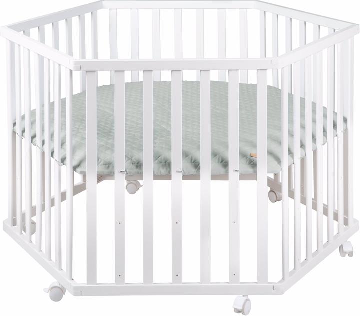 Actual product image Roba Playpen 6-corner Style Frosty green (121 cm, 121 cm, MDF)
