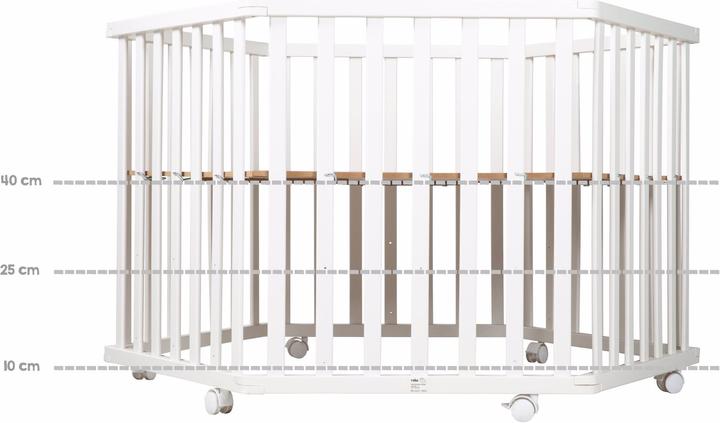 Actual product image Roba Playpen 6-corner Style Frosty green (121 cm, 121 cm, MDF)