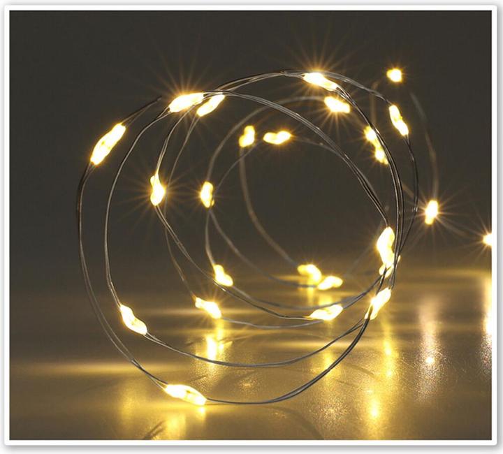 Produktbild H & S Collection LED-Lichterkette Silberdraht, 80 LEDs, 2er-Set (3.95 m)