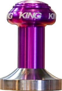 Chris King Espresso tamper, 58mm, flat, 3D violet