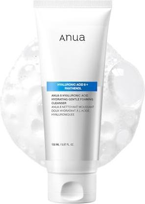Actual product image Anua 8 Hyaluronic Acid Hydrating Gentle Foaming Cleanser (Cleansing Foam, 150 ml)