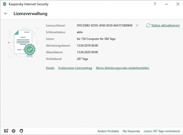 Immagine prodotto Kaspersky Internet Security + Android Security 2020 (1 Utente, 12 mesi)