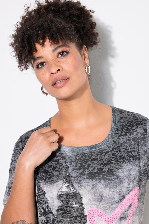 Actual product image Miamoda T-Shirt, A-Linie, Stadt/Herzdruck (42)