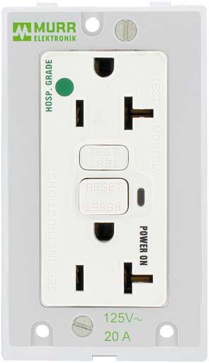 Actual product image Murr Elektronik MSDD 4000-68000-3280000Modlink socket outlet USA NEMA GFCI 125VAC