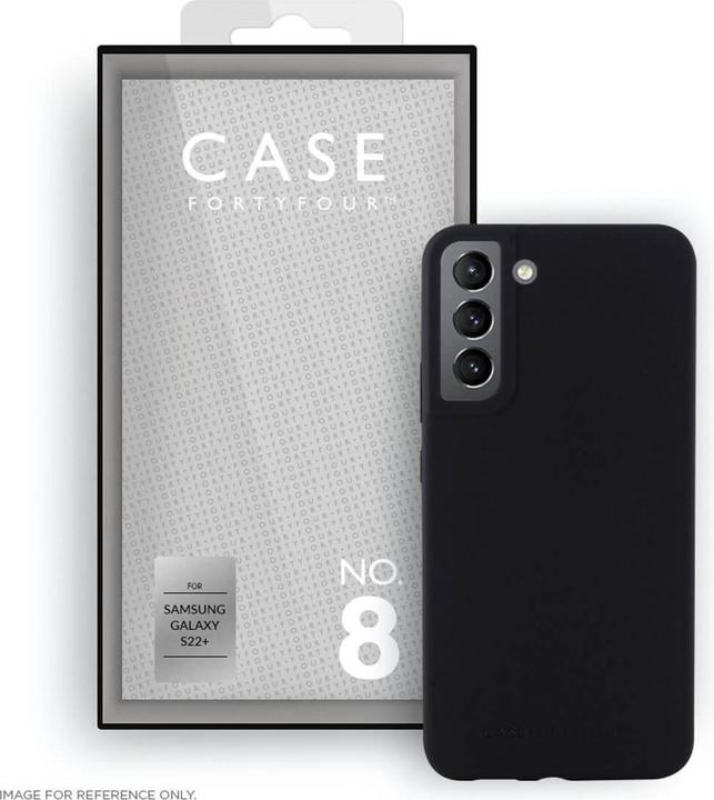 Actual product image Case FortyFour Soft cover No.8 black (Samsung Galaxy S22+)