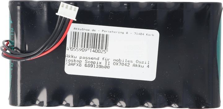 Actual product image AccuCell Battery for mobile oscilloscope Scopix II OX7042 Battery 4/3AFX8 689139b00