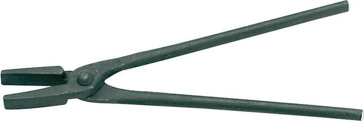 Gedore Forging tongs with flat jaw, 500 mm, Steel, Black (500 mm)