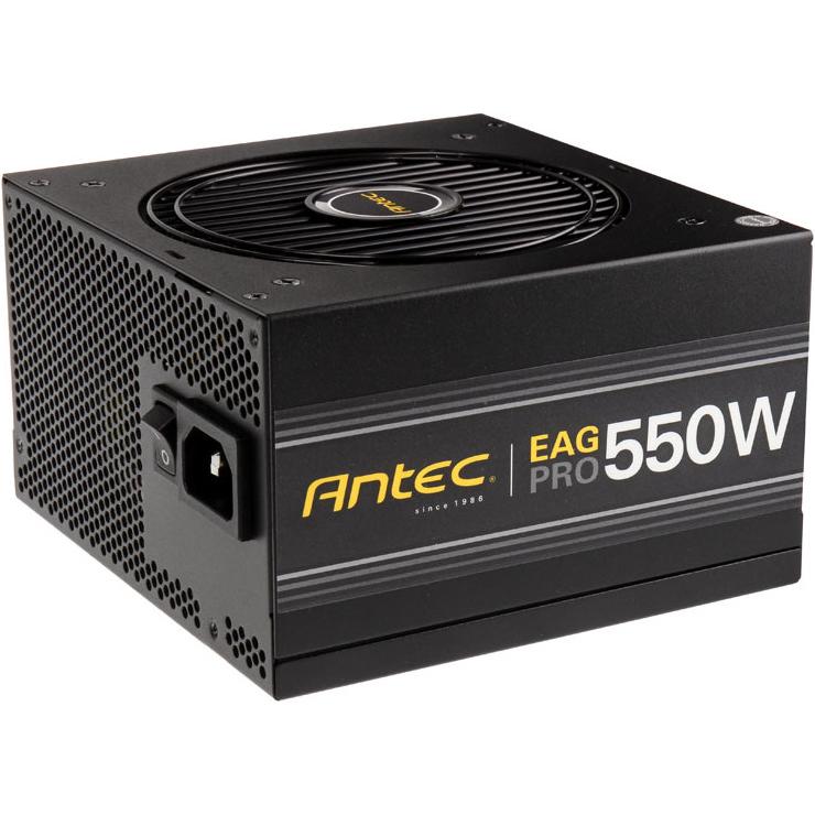 Antec Alimentatore EAG Pro 550W 80 PLUS Gold - 550 Watt (550 W), Alimentatore PC, Nero