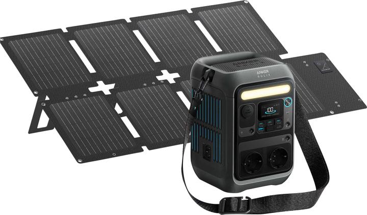 Anker Powerstation C300X A1723311, 288Wh + Solarpanel PS60, 60 W, faltbar (288 Wh)