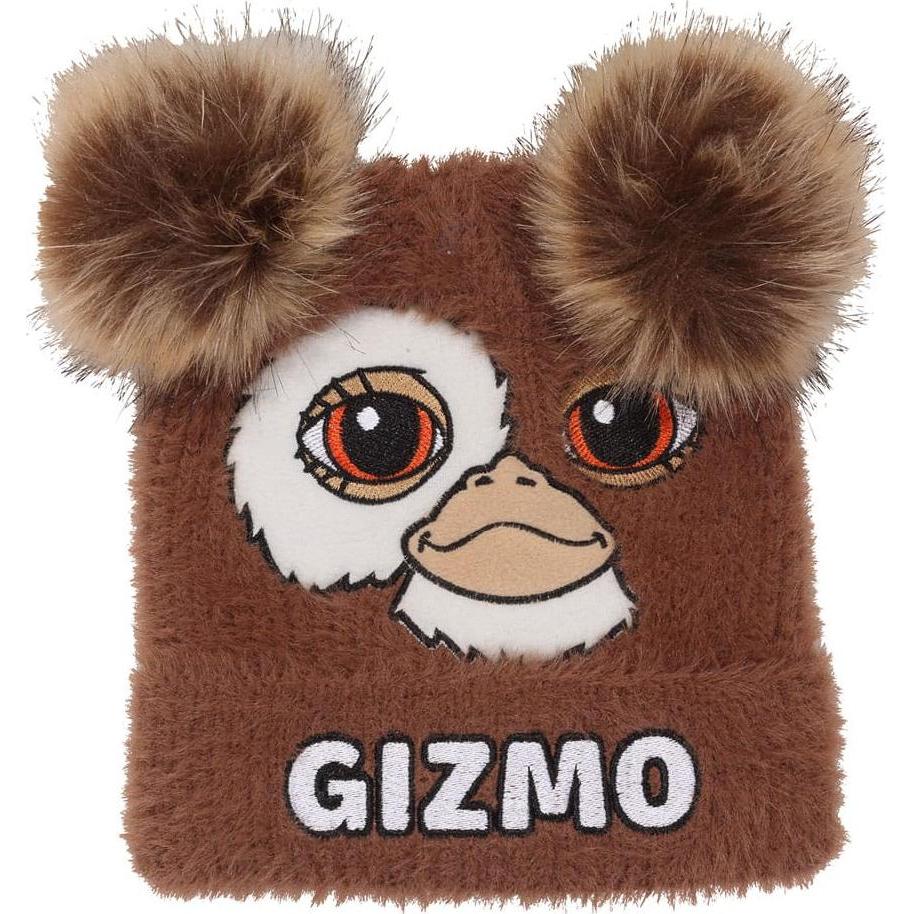 Heroes Inc, Mütze, Warner Bros - Gremlins - Bonnet Duveteux à Pompon Gizmo, Braun