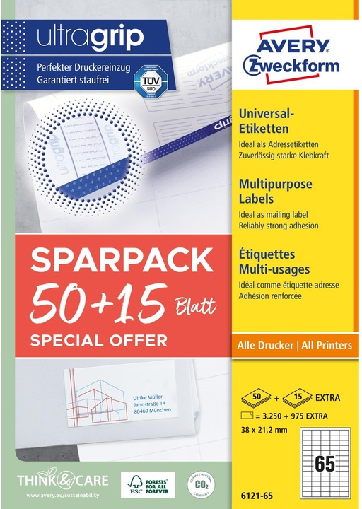 Productafbeelding Avery Universele etiketten
