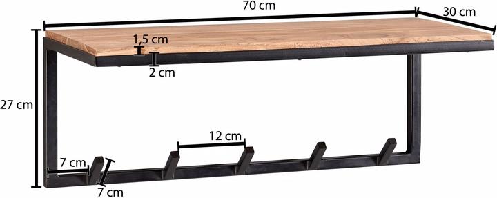 Actual product image Wohnling Wall coat rack
