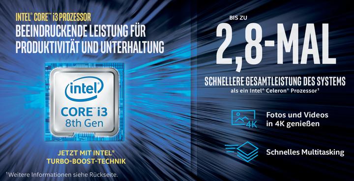 Produktbild Intel Core i3-8100 (LGA 1151, 3.60 GHz, 4 -Core)