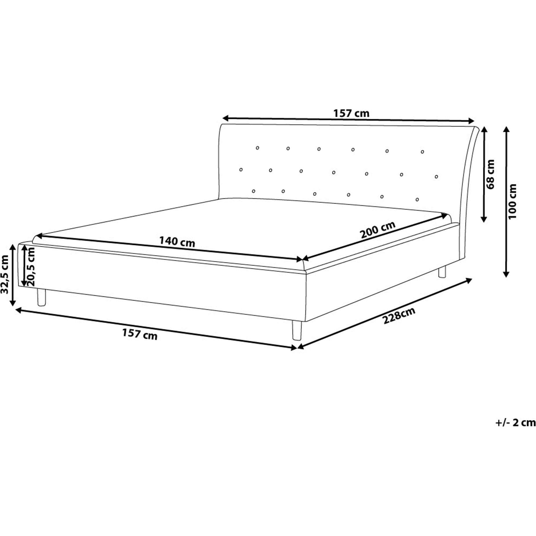 Thumbnail - Beliani, Bett, Saverne (140 x 200 cm)