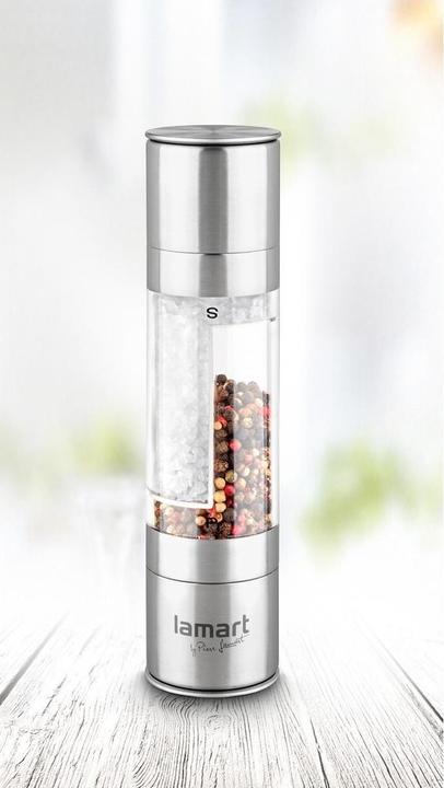 Productafbeelding Lamart LT7014 kruidenmolen Zout & pepermolen Roestvrij staal, Transparant (Peper, Zout)