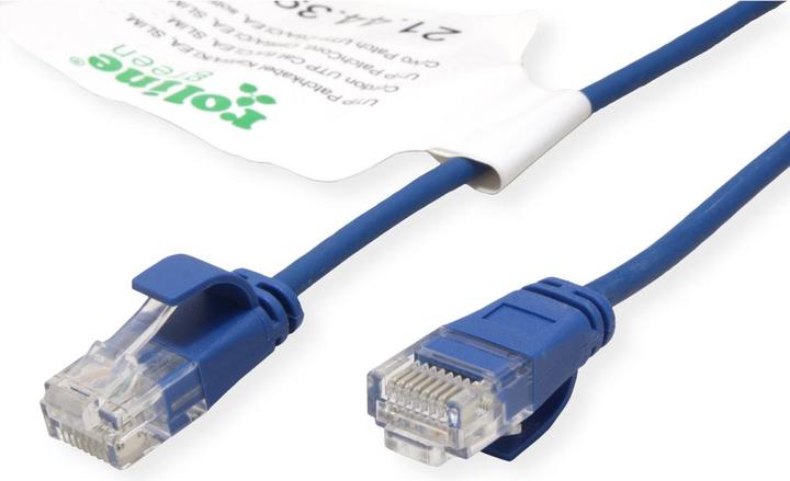 Actual product image Roline UTP patch cable Cat.6A (Class EA), LSOH, slim (UTP, CAT6a, 1 m)