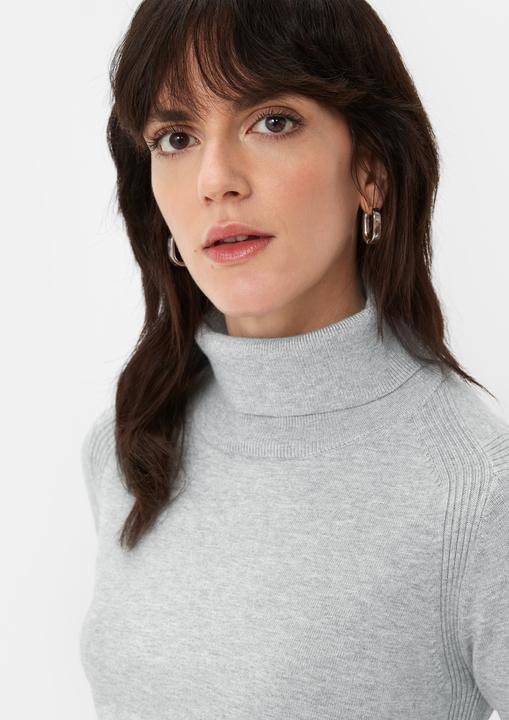 Actual product image Comma Strickpullover Strickpullover mit Turtleneck (44)