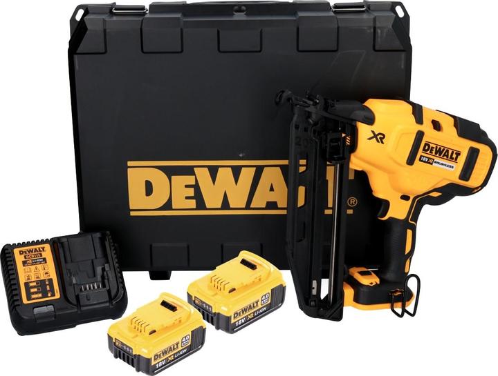 Actual product image DeWalt DCN 660 M2 Battery Nailer 18V 32-63 mm Brushless + 2x Battery 4,0 Ah + Charger + Case