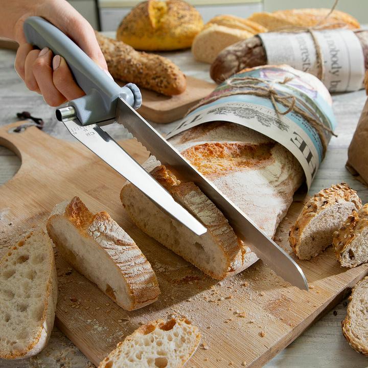 Image du produit InnovaGoods Couteau à pain avec guide de coupe réglable
